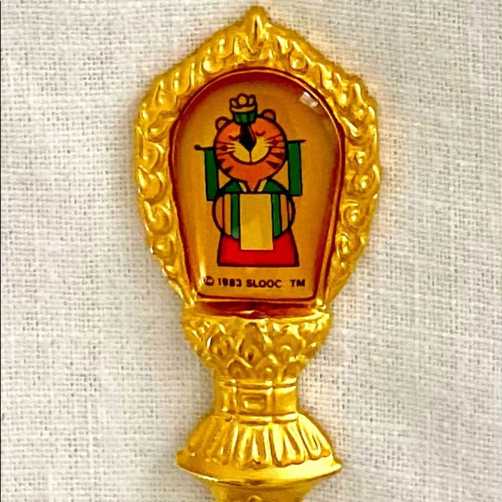 1988 Olympics Seoul Golden Mascot Vintage Collectible Spoon